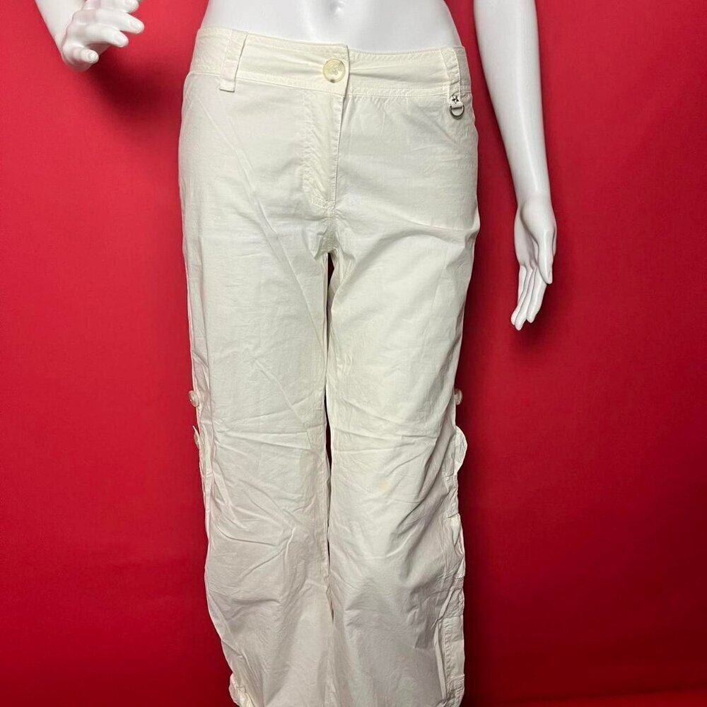 Cop copine / Vintage designer white cargo capris 🤍🩶